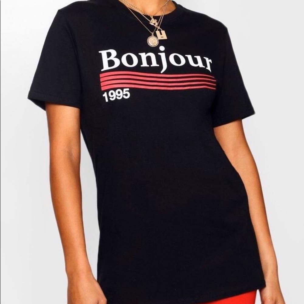 BOOHOO bonjour tee